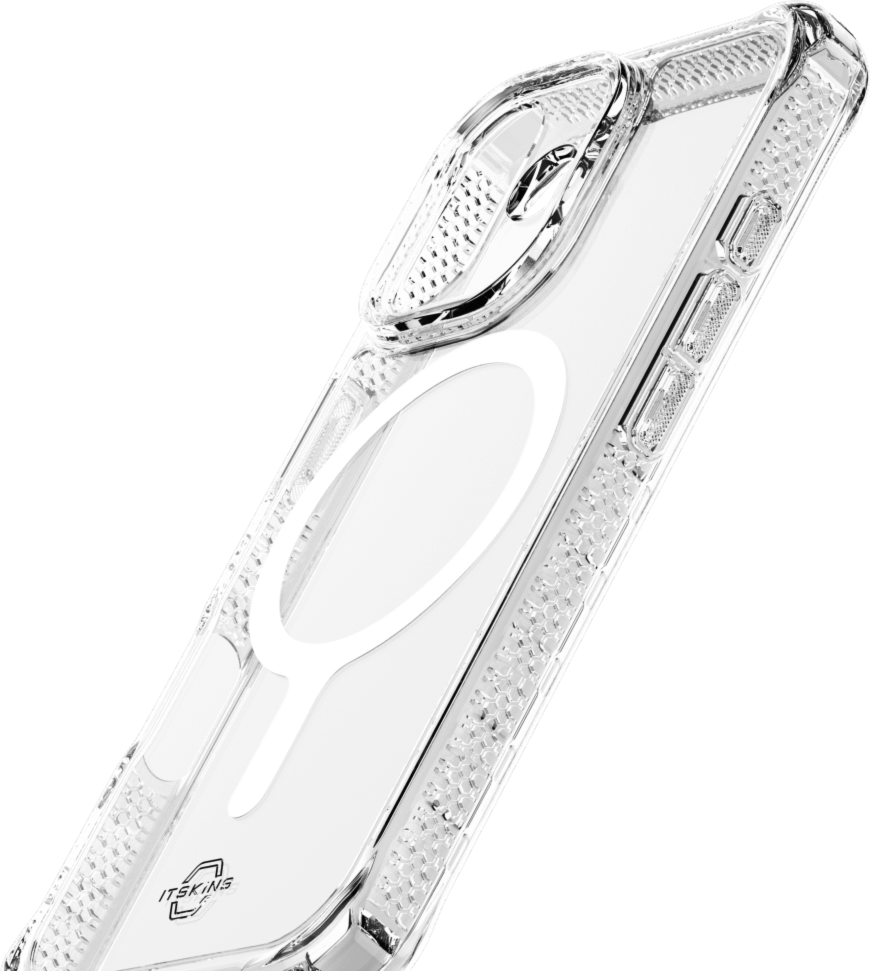 ITSKINS AP7NHMACRTRSP Étui Hybrid_R MagSafe Clear pour iPhone 17