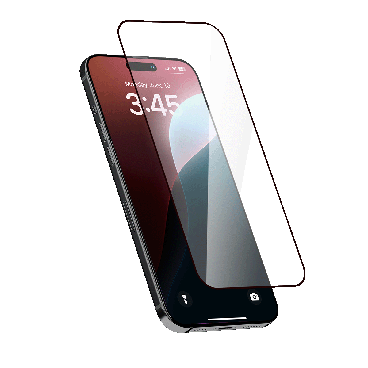 LOGiiX Phantom Glass Edge-to-Edge pour iPhone 16 Plus - Transparent