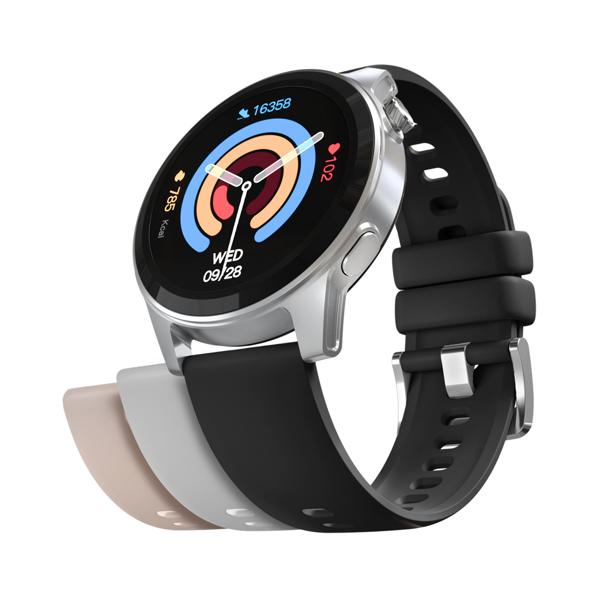 <p>The HyperGear Activ8 Smartwatch + Fitness Tracker monitors workouts, heart rate, blood pressure, blood oxygen (SpO2), sleep, and more. Includes three silicone watch bands.</p>
