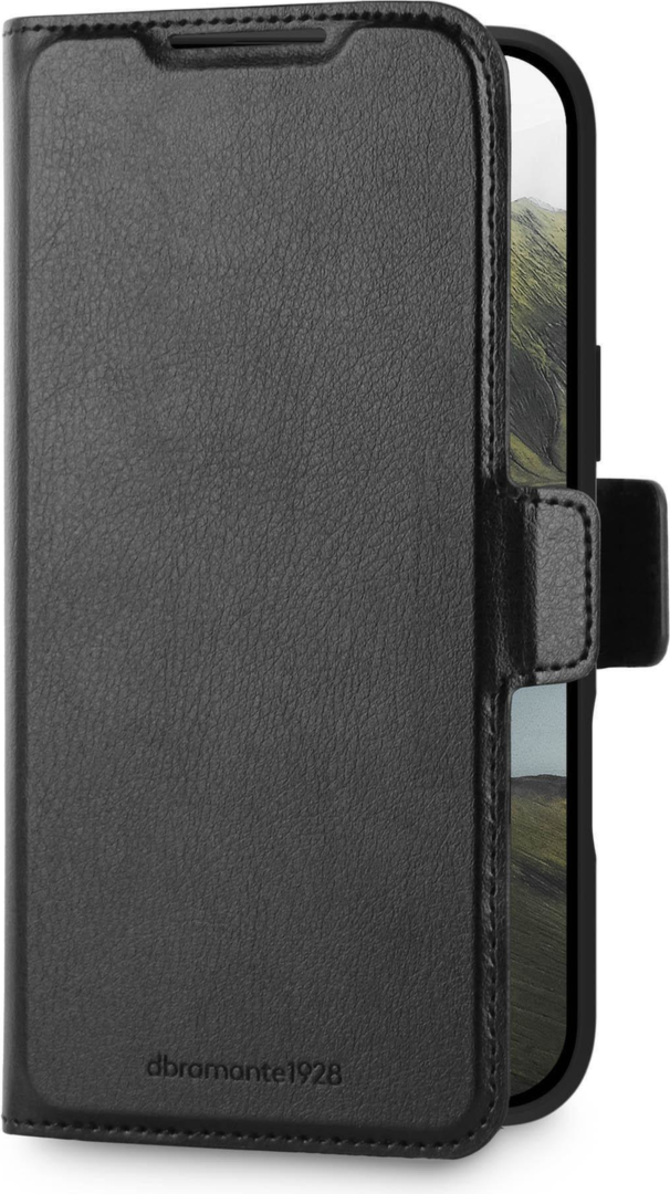 • Made from GRS-certified recycled and 100% recyclable plastic materials (Equivalent weight of 4x0.5l plastic bottles).
• Cradle made from 100% recycled plastic
• Costum-fit slim yet impact protective design
• Compatible with wireless charging (not MagSafe)
• Three card slots with room for up to 5 credit cards
• Magnetic closure
• Horizontal kickstand function