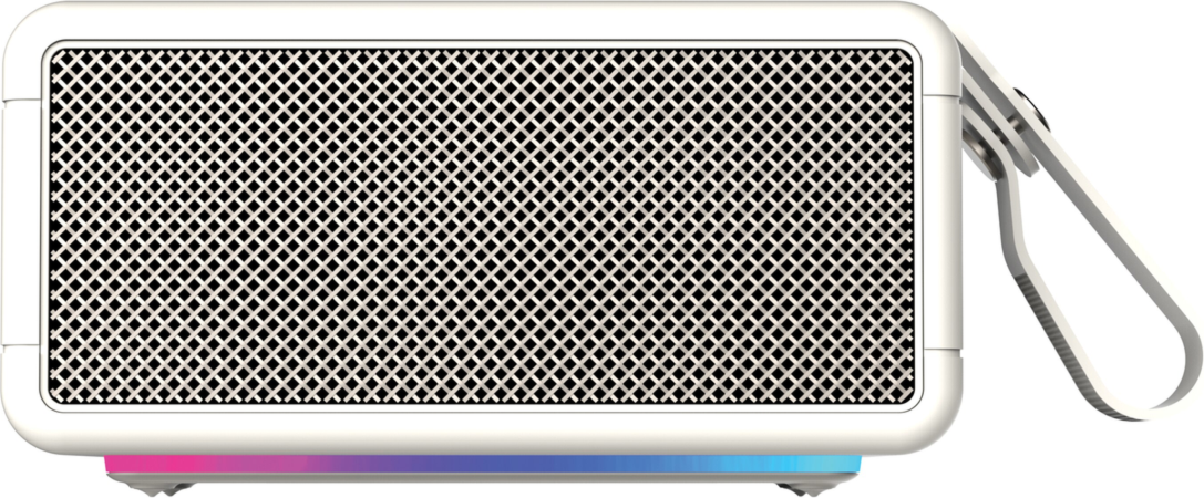 Powerful 40W output with 3 EQ Modes
DSP sound optimisation
6 LED light modes
360 True Wireless Stereo
IPX6 water-resistant for outdoor use
TWS pairing for stereo sound
Removable handle
Charging time:3H
Playback time: 12H
Designed in Canada
1-Year Warranty