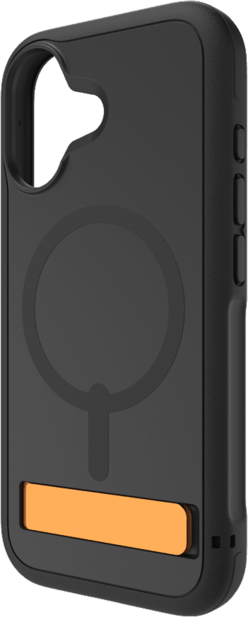 iPhone 17 ZAGG Graphene Sedona Snap Kickstand Case - Flood Black/Orange