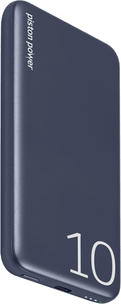 LOGiiX Piston Power 10000 mAh Banque d'alimentation en aluminium - Minuit Bleu
