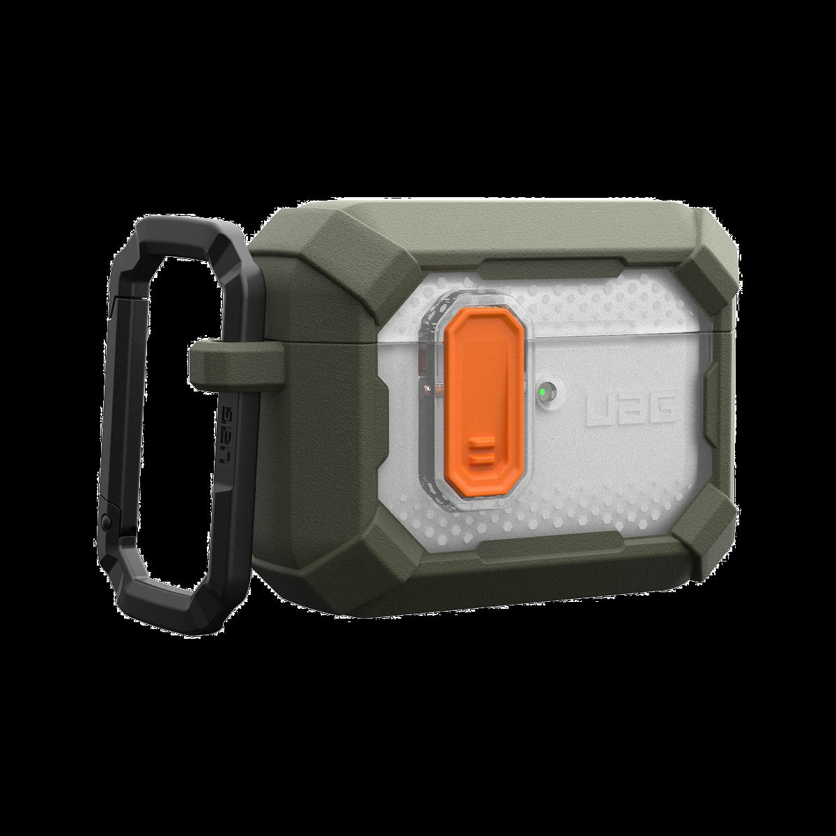 The UAG Plasma case for AirPods provides superior defence against drops and shocks with its durable design and secure latch.