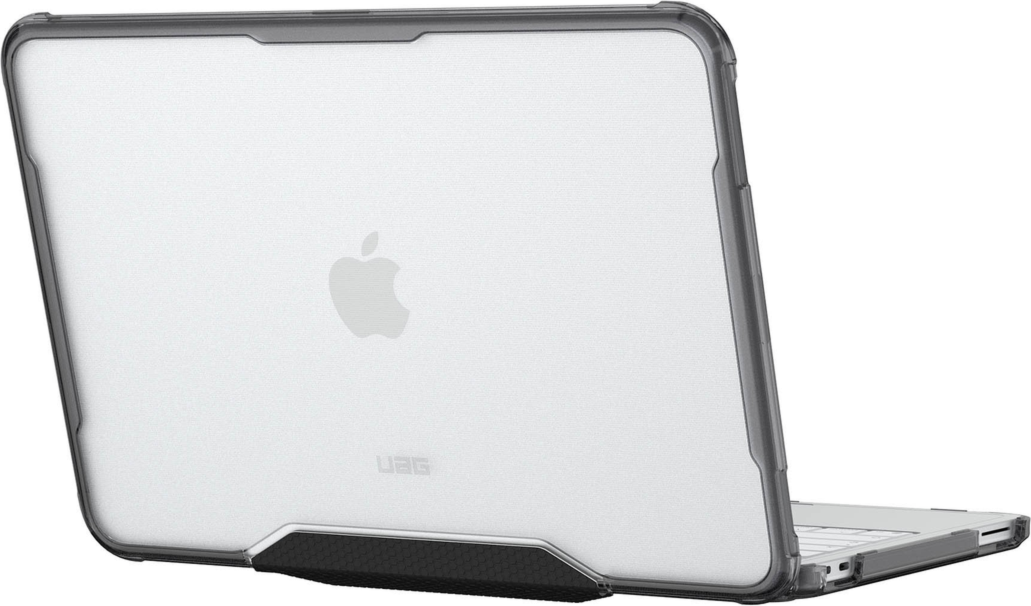 The UAG Plyo series provides stylish, military-grade drop protection for MacBooks with a hinged, rugged design and tactile grip.