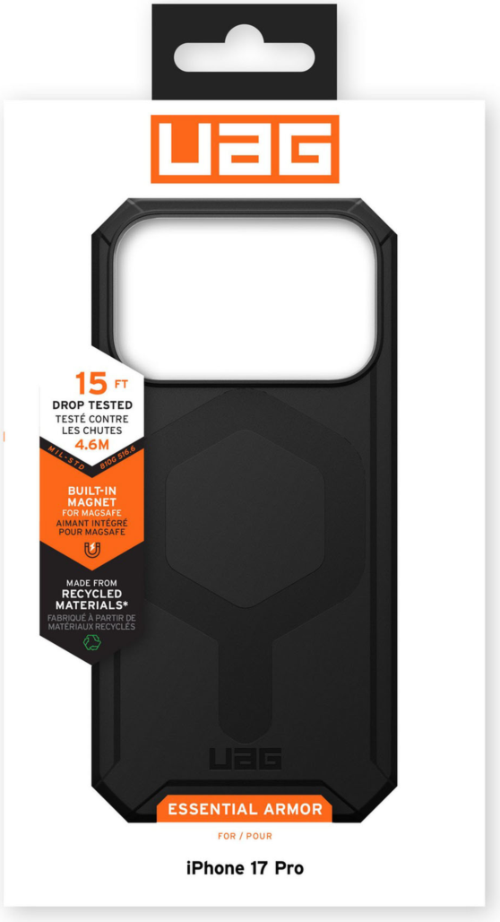 UAG - Essential Armor MagSafe Rugged Case Black for iPhone 17 Pro