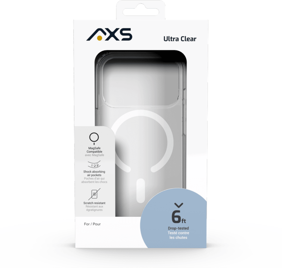 Anti-UV material offers a crystal clear design
MagSafe Compatible
6ft drop tested to protect from drops in most everyday situations
Raised bezel maximizes the protection of your screen by helping keep the screen from being impacted during most drops
Designed in Canada
Lifetime Warranty