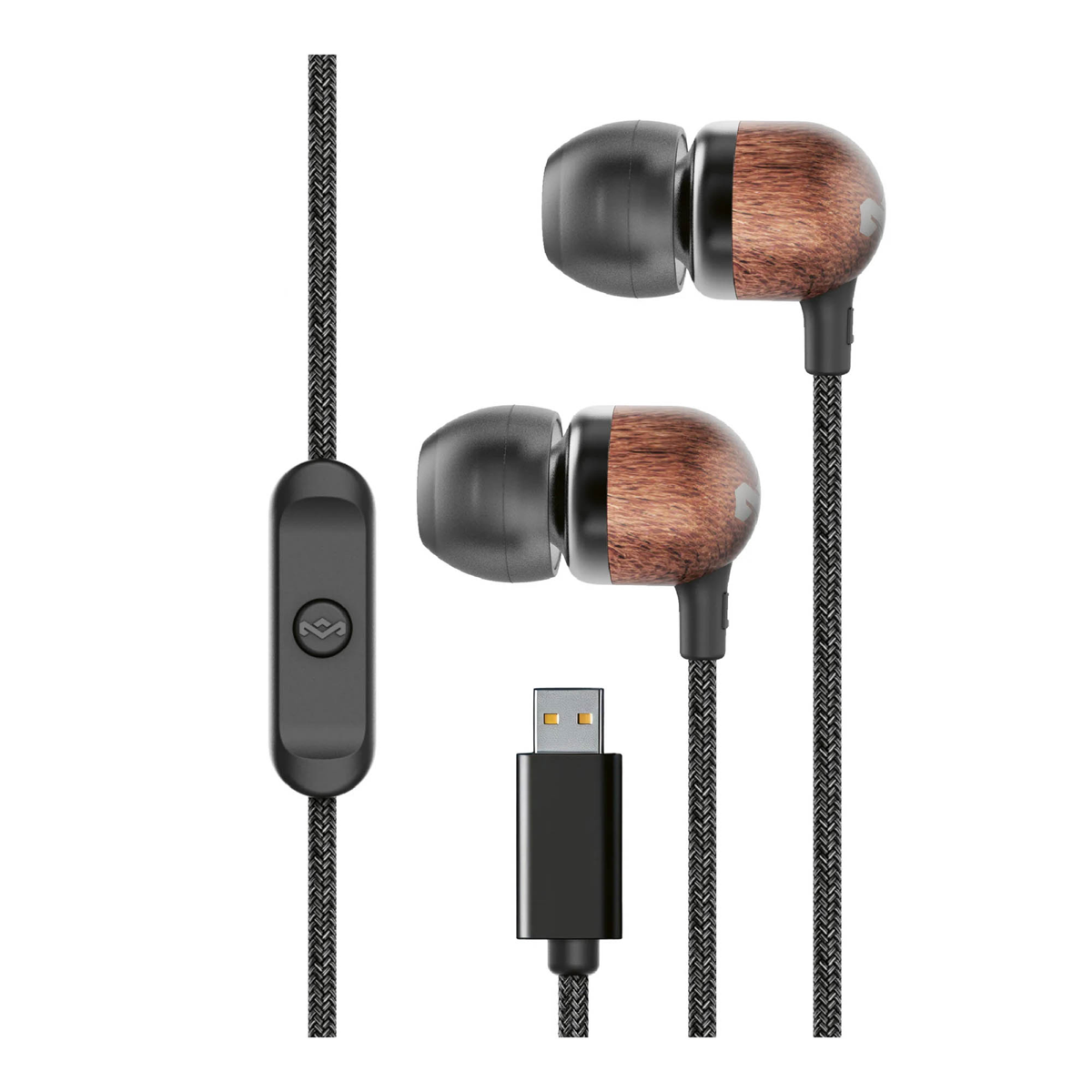 The House of Marley Smile Jamaica USB-C earbuds deliver clear, powerful sound with plug-and-play convenience, a tangle-resistant cable, in-line mic, and sustainably crafted materials for reliable everyday listening.