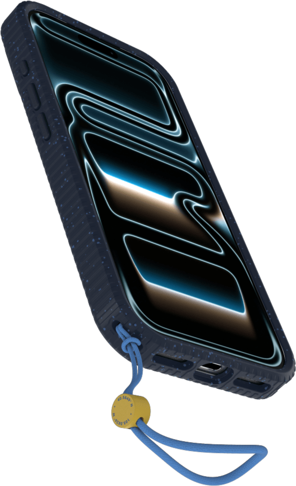 The OtterBox Sole Series features a grippy, high-ridge tread and unique ombré fabric back for secure style. It offers MagSafe compatibility and a removable lanyard loop.