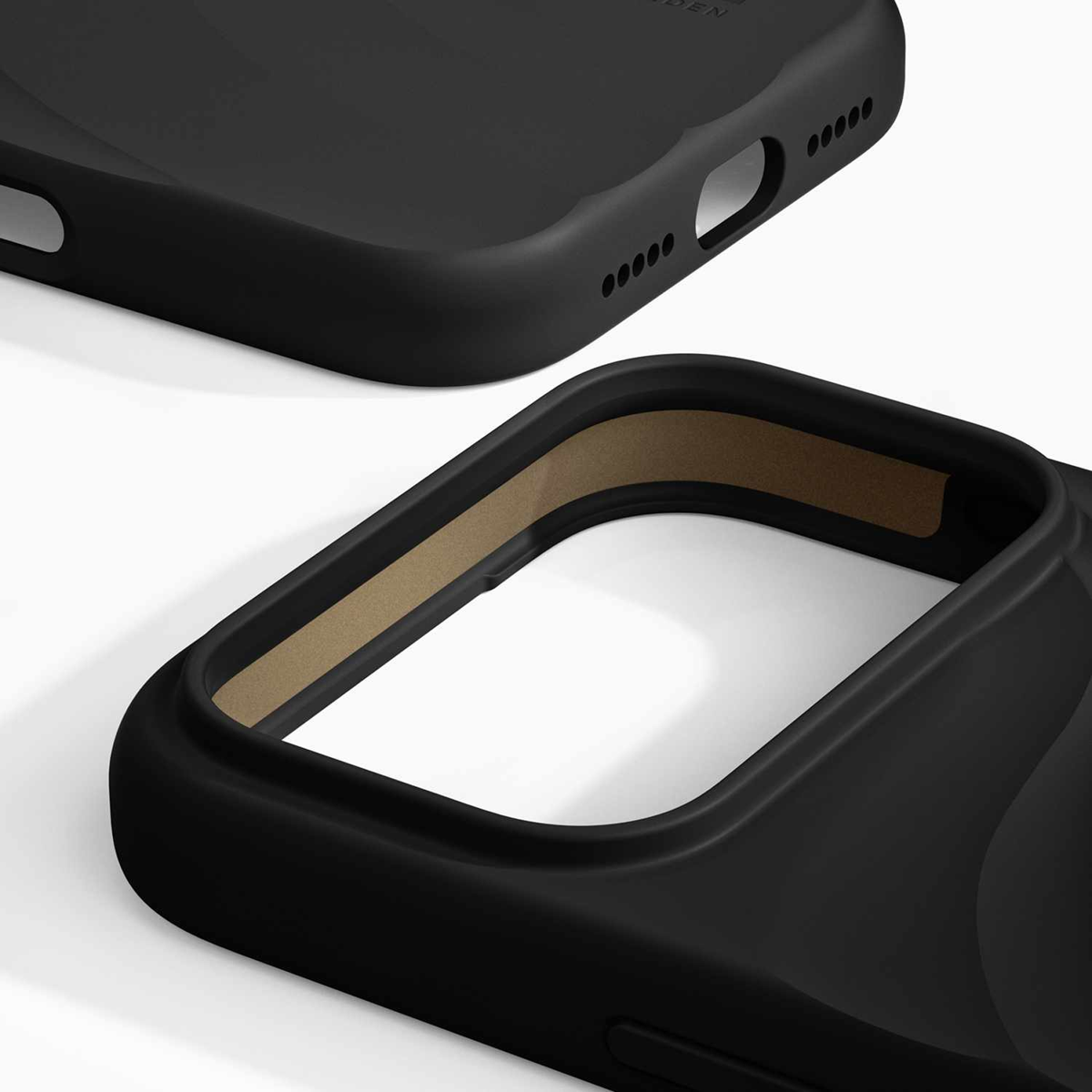 Ideal of Sweden - Soft Swirl MagSafe Case Velvet Black for iPhone 18 Pro/17 Pro