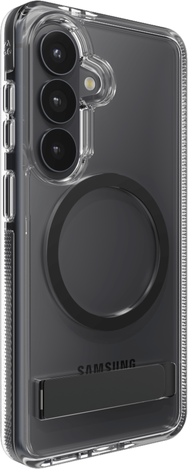 ZAGG - Santa Cruz Snap Case with Kickstand for Samsung Galaxy S26 - Black