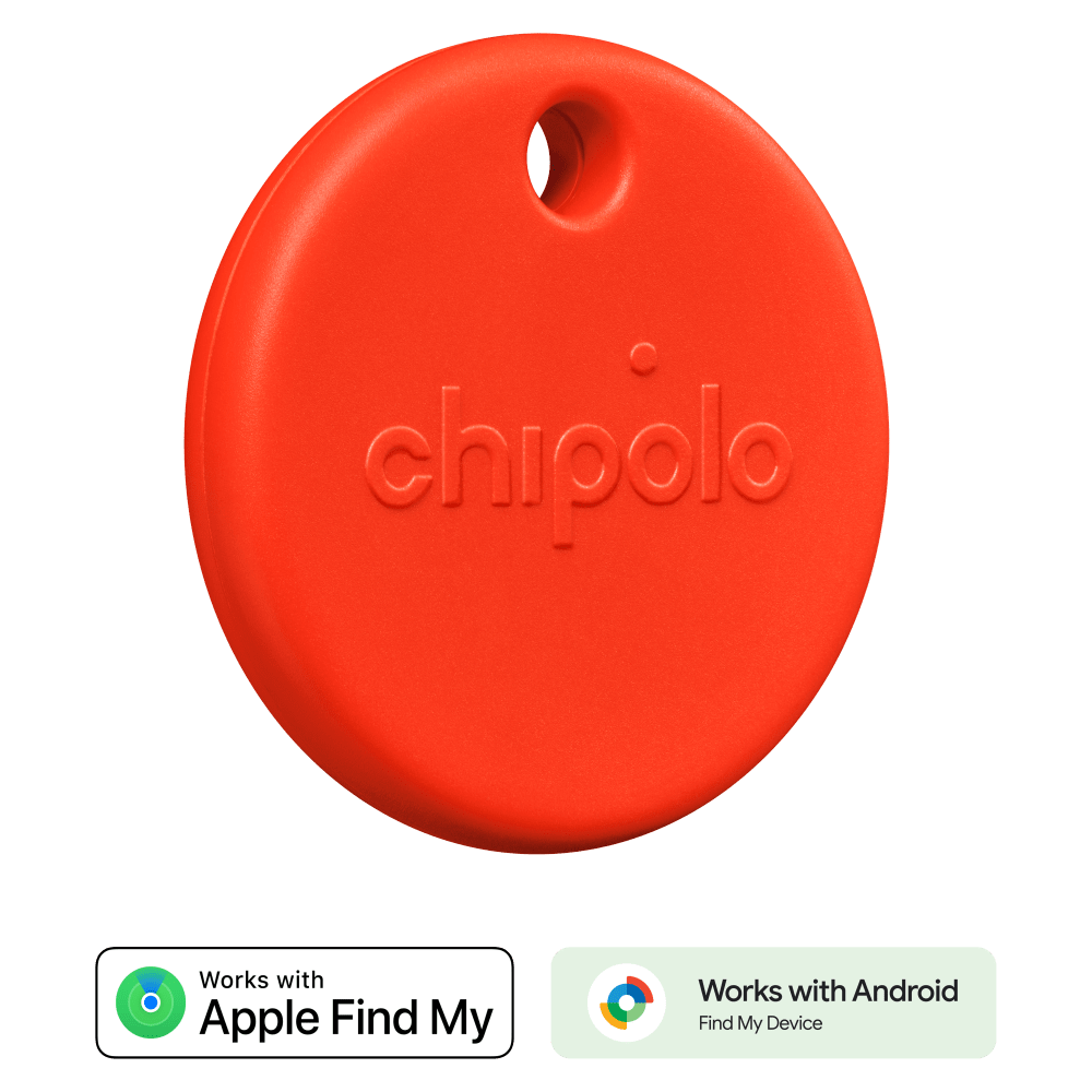 Chipolo RWS.0000003 POP 4 Pack Tracking Tag (Fonctionne avec Find My Device de Google ou Apple Find My) Rouge