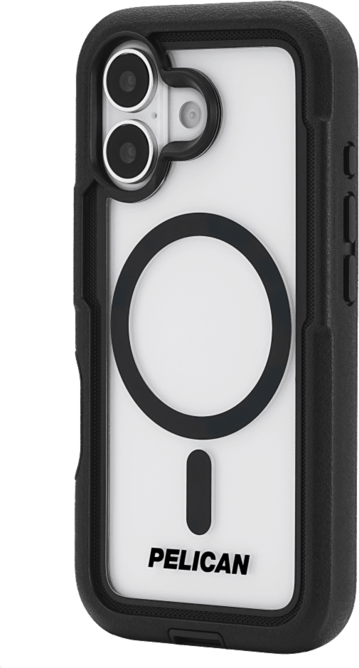 Pelican - Voyager MagSafe Case with Holster for Apple iPhone 17 - Black and Clear