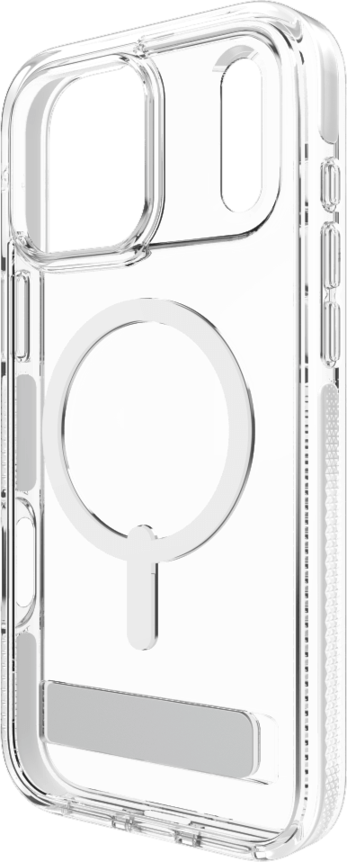 ZAGG - Santa Cruz Snap MagSafe Case with Kickstand for Apple iPhone 17 Pro Max - White