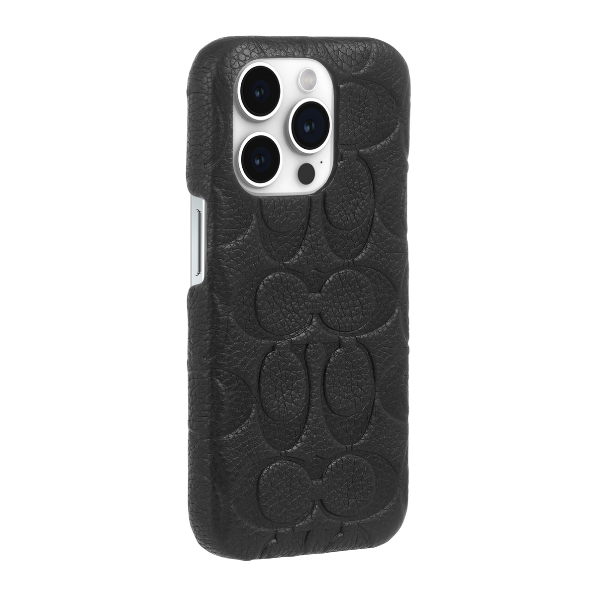 The Coach Leather Slim Wrap Case is durably designed with an impressive 10 ft drop protection and thin profile for wireless charging.