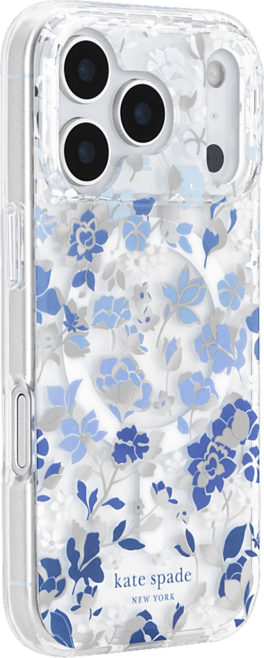 Kate Spade - Protective MagSafe Case for Apple iPhone 17 Pro - Flowerbed Blue