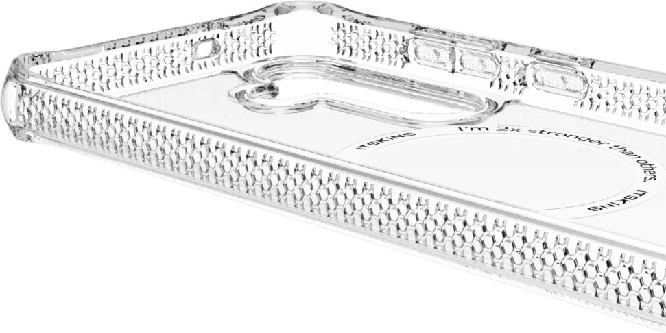 ITSKINS - Hybrid_R Clear MagSafe Case for Samsung Galaxy S25 FE - Transparent