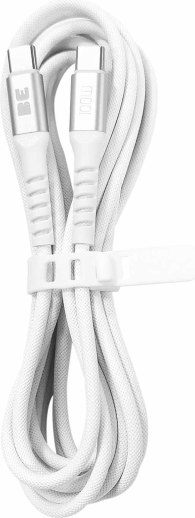 Braided Charge/Sync USB-C to USB-C Cable 6ft 100W White