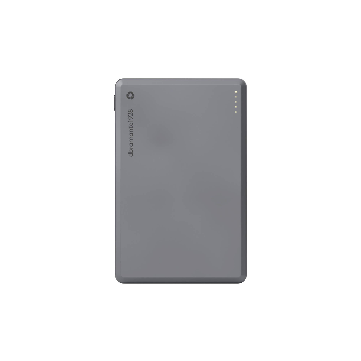DBRAMANTE1928 RE-CHARGE SLIM MAGSAFE FAST CHARGE POWER BANK- 5,000 MAH Transparent