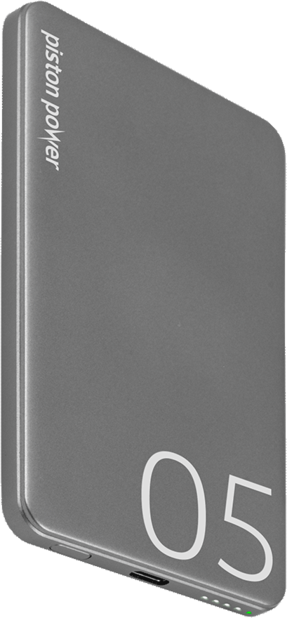 LOGiiX Piston Power 5000 mAh Banque d'alimentation en aluminium - Gris graphite
