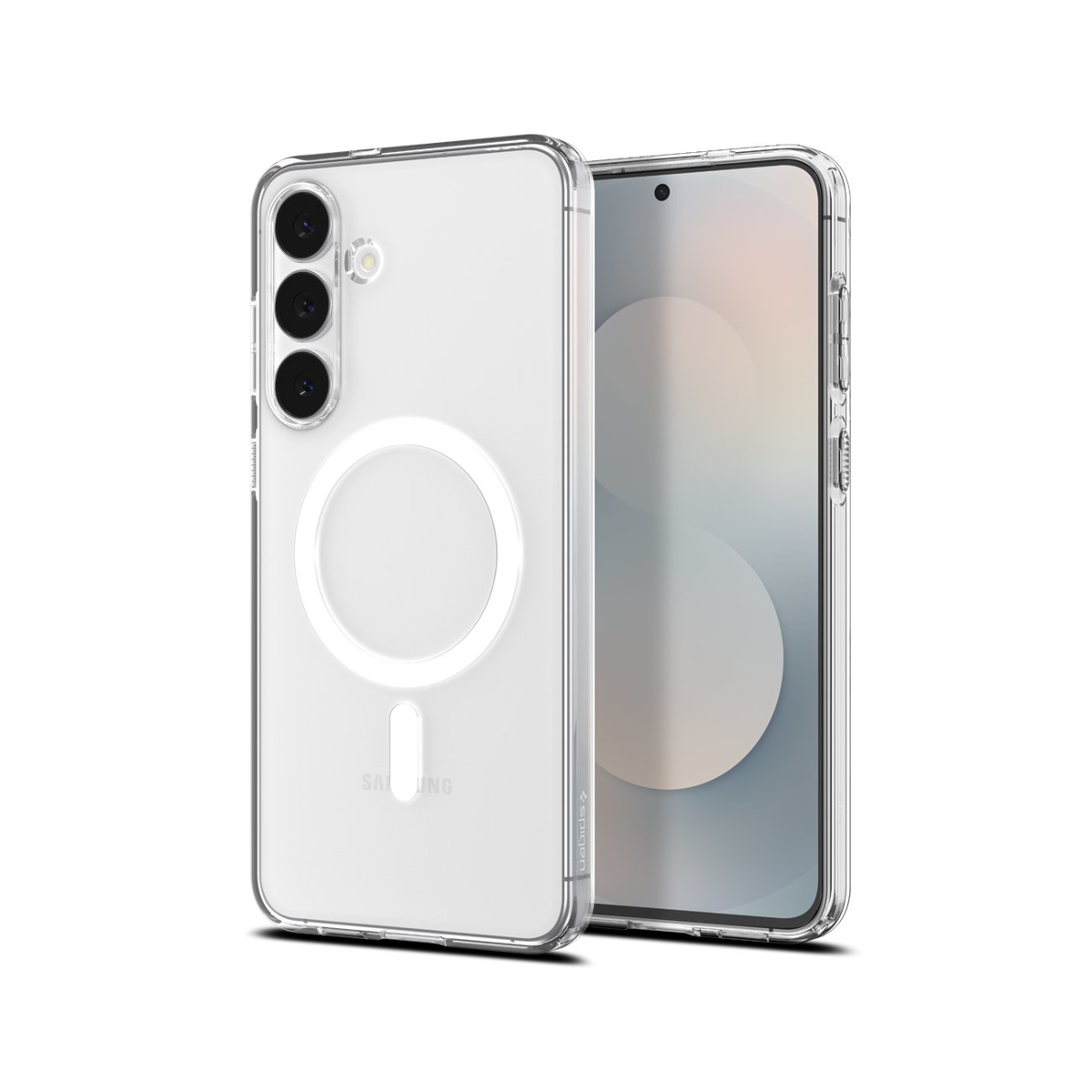 Spigen Crystal Flex MagFit pour Samsung Galaxy S25 FE - Blanc pâle