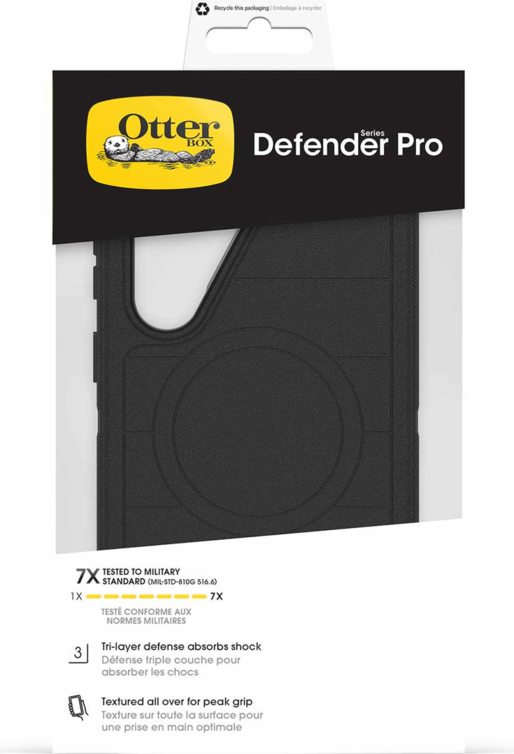 OtterBox - Defender Pro Case w/Magnets and Holster Black for Samsung Galaxy S26+ in Bulk Packaging