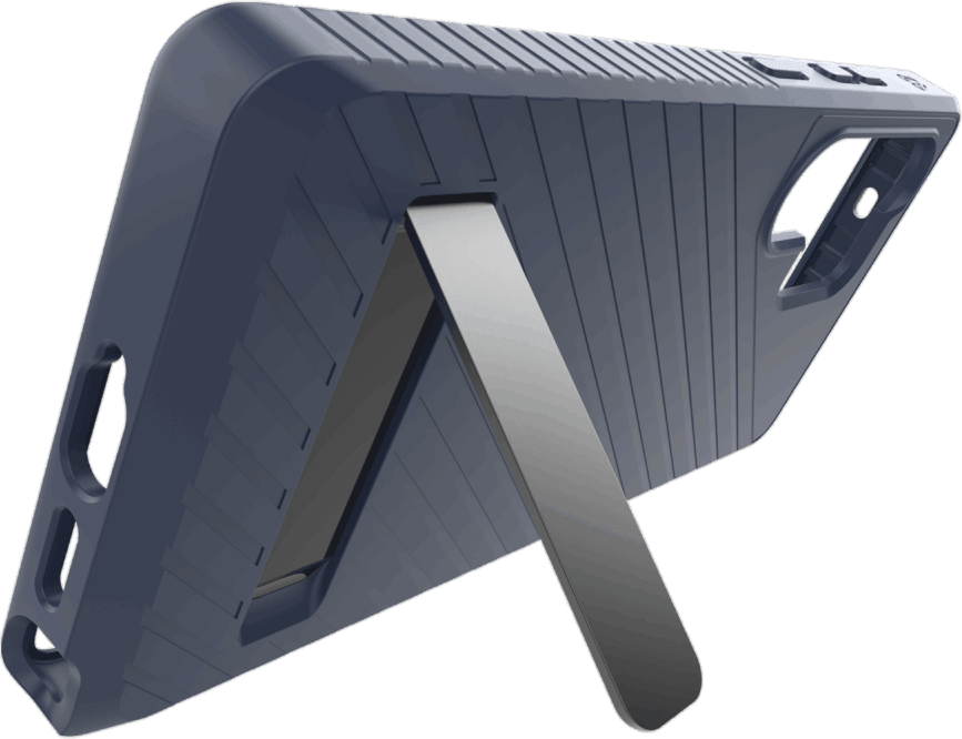 Strengthened with Graphene, ZAGG’s Denali series case with kickstand offers an impressive 16 ft of drop protection.
