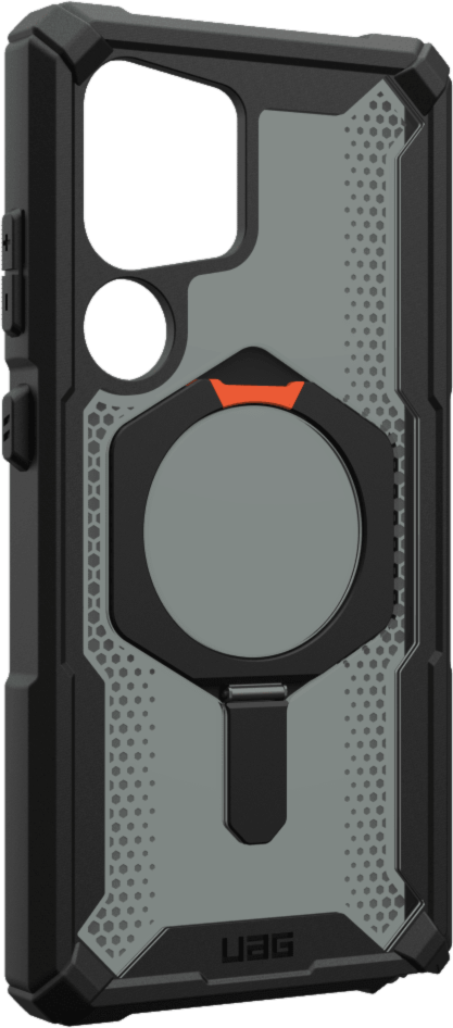 Featuring the integrated kickstand, UAG’s Plasma XTE magnetic case offers unwavering protection in dynamic translucent design with a built-in magnet module.