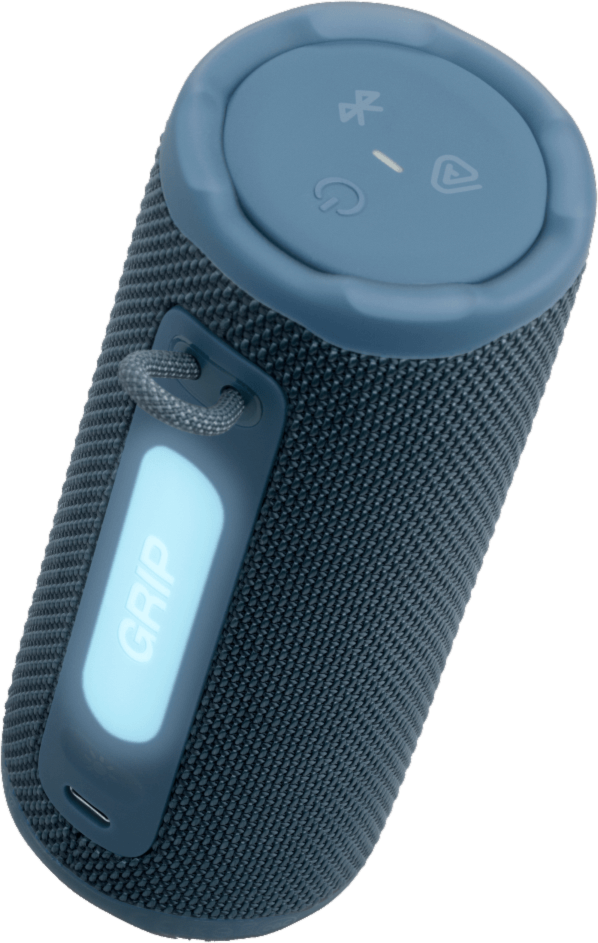 Compact Bluetooth speaker with bold JBL Pro Sound and ambient light