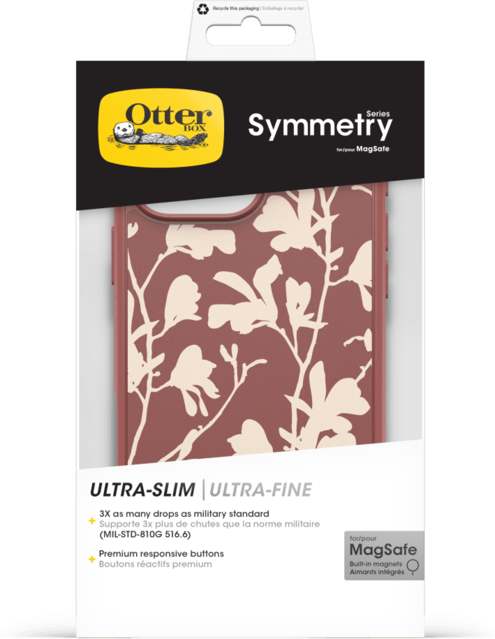 Slim but tough, the OtterBox Symmetry Series offers style and protection in a one-piece design that slips on and off in a flash.
