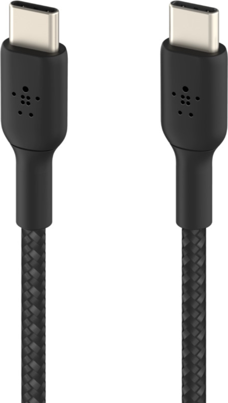 Belkin Câble de Charge/Sync Tressé USB-C vers USB-C 4 pieds Noir