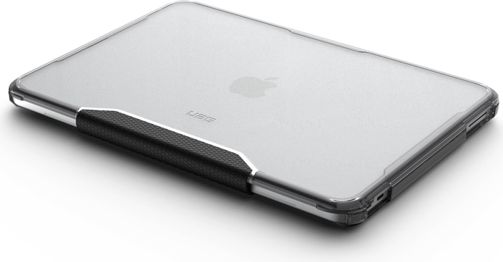 The UAG Plyo series provides stylish, military-grade drop protection for MacBooks with a hinged, rugged design and tactile grip.