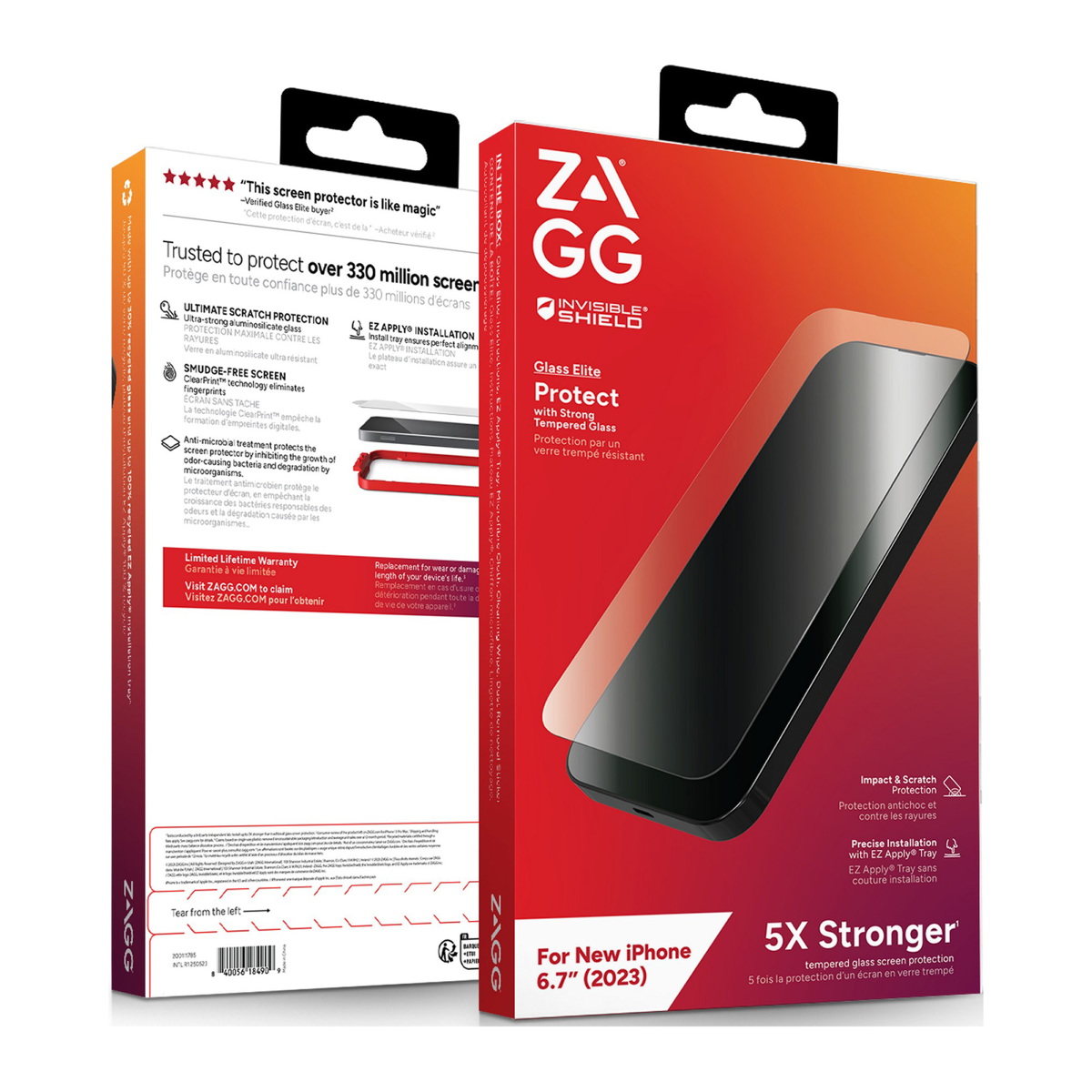 ZAGG InvisibleShield Glass Elite Screen Protector offers advanced strength for maximum protection.