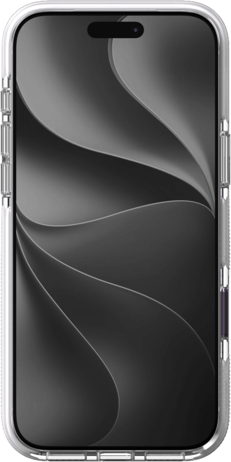 The ZAGG Santa Cruz Snap is a transparent case with pops of color that accent its design. It offers 13-foot drop protection, a sturdy kickstand that folds flush with the case, and is MagSafe compatible.