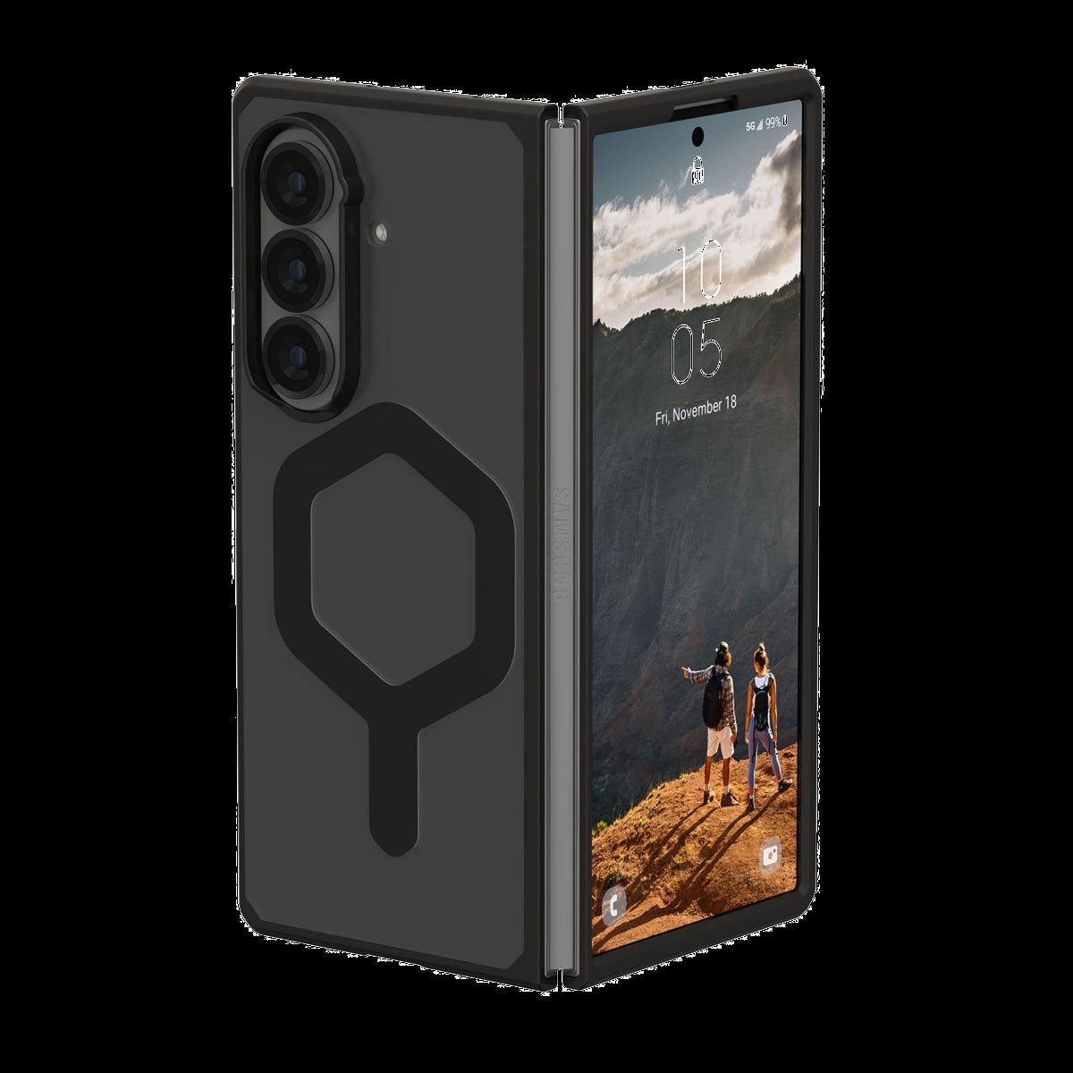 The UAG Mouve Case offers featherlight protection for fold and flip devices - featuring a transparent design, MagSafe/Qi2 compatibility, and military-grade drop test certified defense.