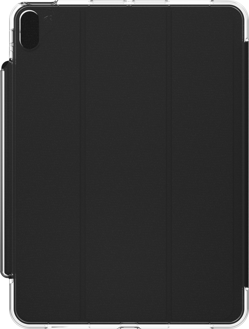 The ZAGG Crystal Palace Folio case for tablets provides 6.5ft of drop protection, featuring a built-in folio cover that protects the screen and converts into a stand.