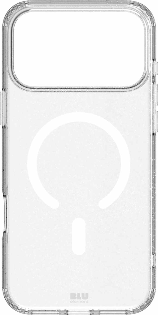 Blu Element - Étui MagSafe DropZone robuste transparent pailleté pour iPhone 17 Pro Max