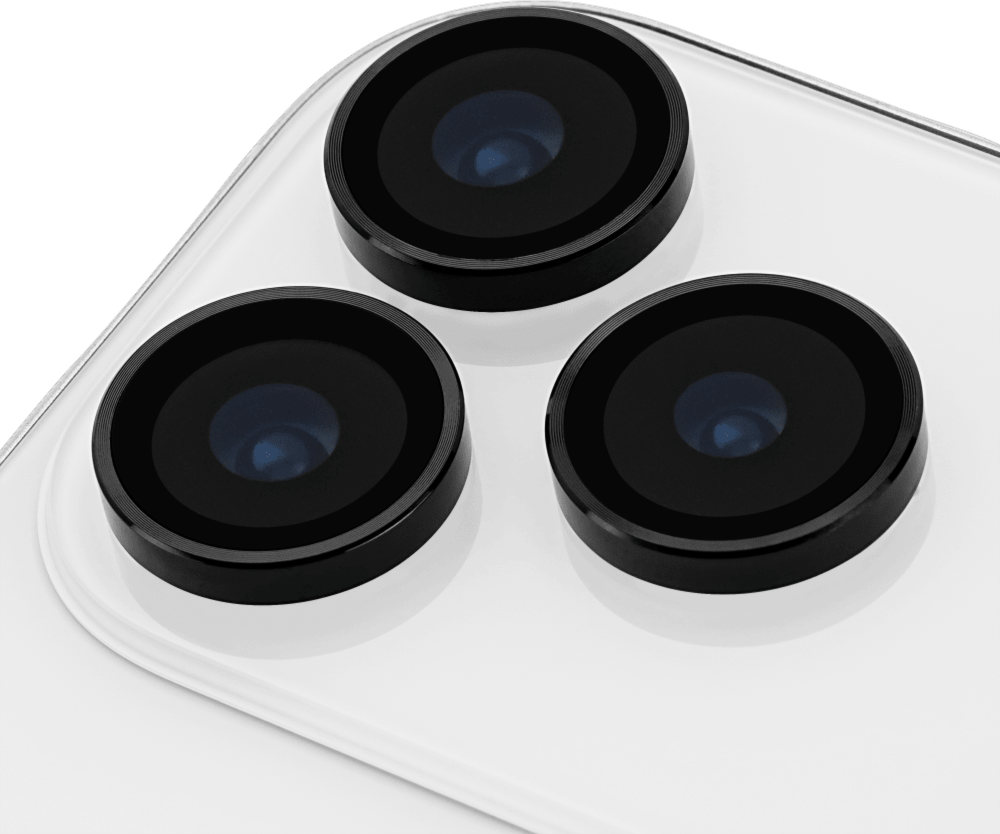 Case-Mate - Aluminum Camera Lens Glass Protectector for Apple iPhone 17 Pro Max / iPhone 17 Pro - Black