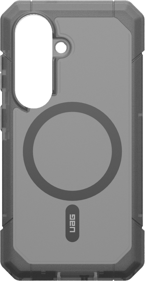 The UAG Trooper case offers 30ft drop protection, a 2-piece design, and a port cover to shield against the elements. Features a traction grip and a built-in magnet module.