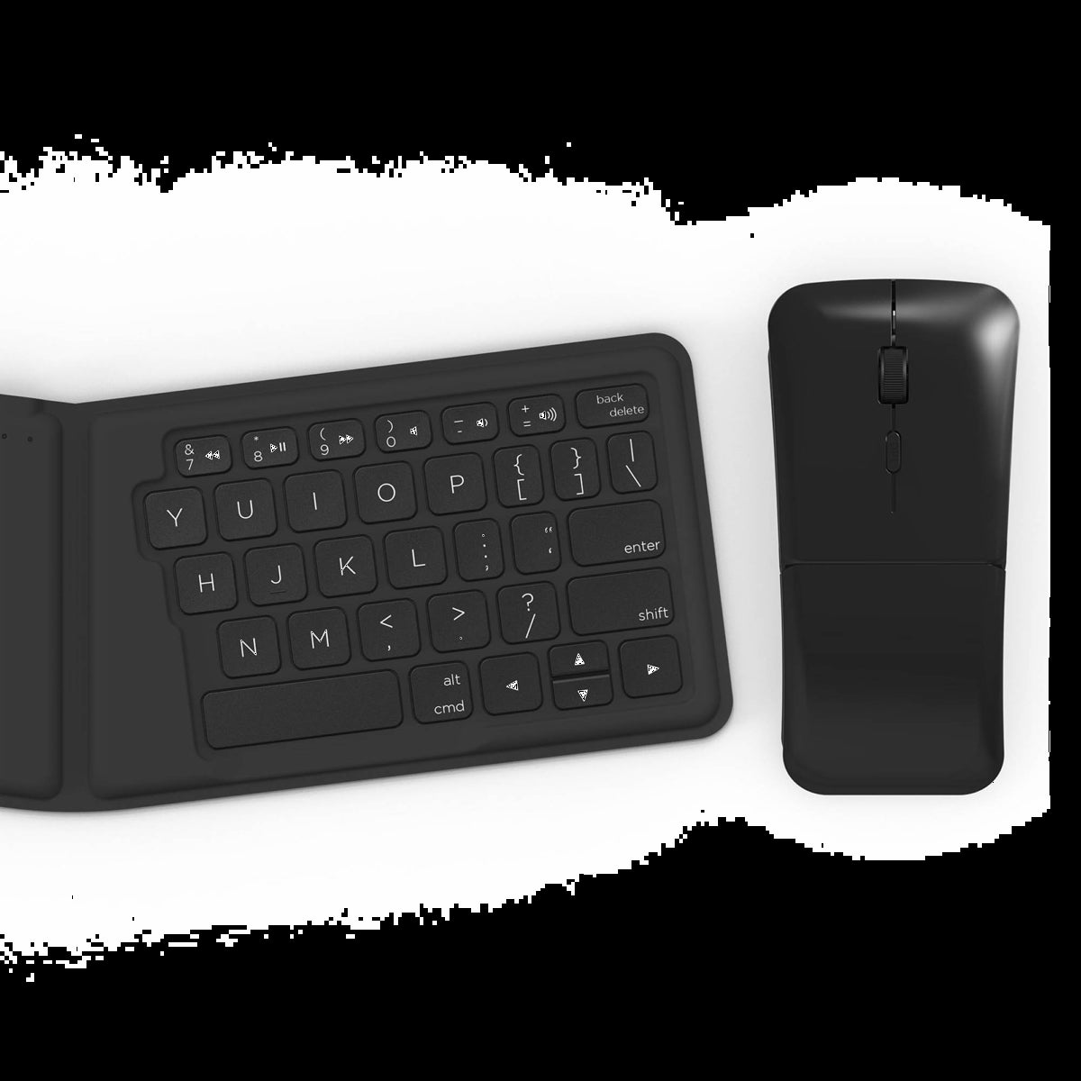 The ZAGG Desktop Essentials Travel Kit offers a complete, portable workspace solution with a folding keyboard, mouse, charging pad, and adapters.