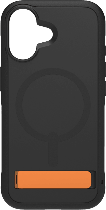 iPhone 17 ZAGG Graphene Sedona Snap Kickstand Case - Flood Black/Orange