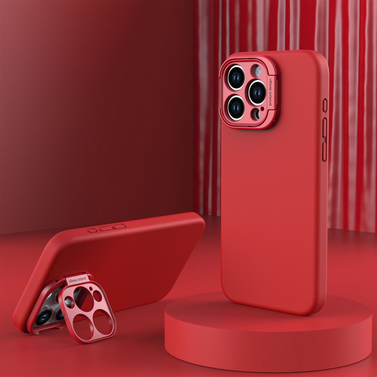 Compatible with MagSafe, Uunique’s Silicone case comes with an integrated camera protection bracket that doubles as a kickstand.
