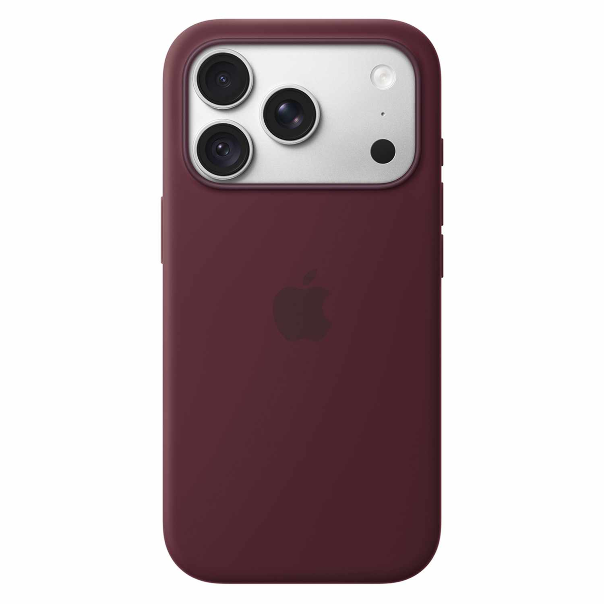 Apple - Silicone Case with MagSafe Burgundy for iPhone 18 Pro
