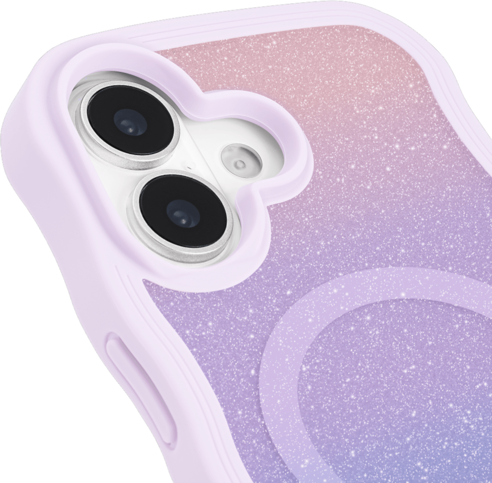 Kate Spade - Wavy MagSafe Case Opal Glitter for iPhone 17