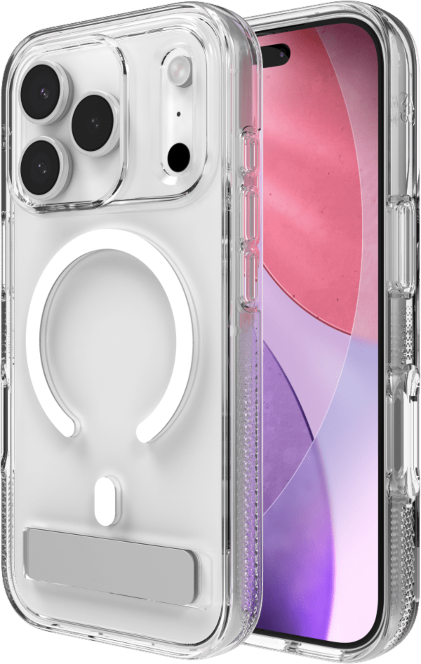 ZAGG - Crystal Palace Snap Case with Kickstand for Apple iPhone 17 Pro - Clear
