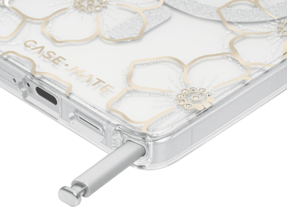 Case-Mate - Floral Gems Case with Magnet for Samsung Galaxy S26 Ultra - Gold