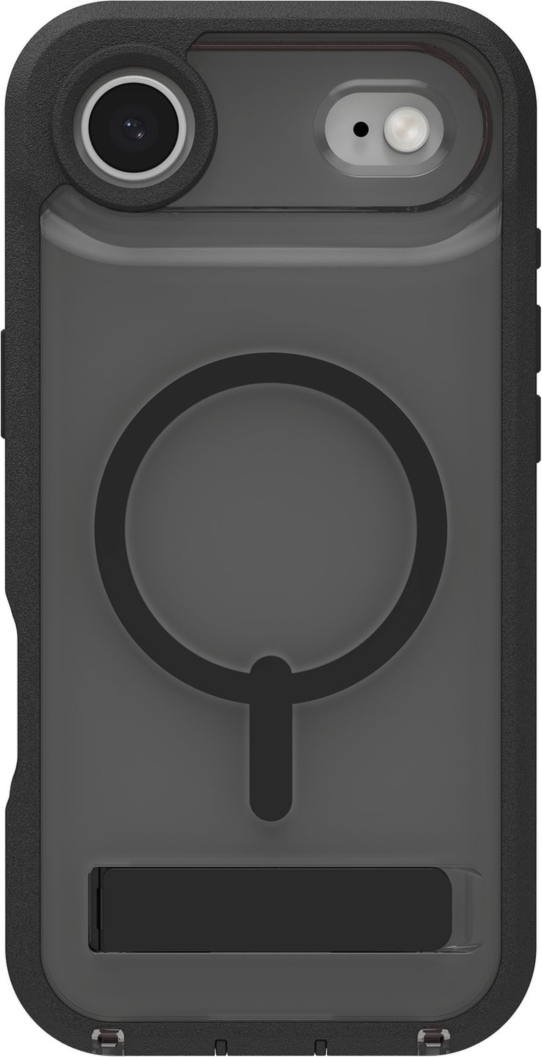 ZAGG - Rainier Snap MagSafe Case with Kickstand for Apple iPhone Air - Smoke Black