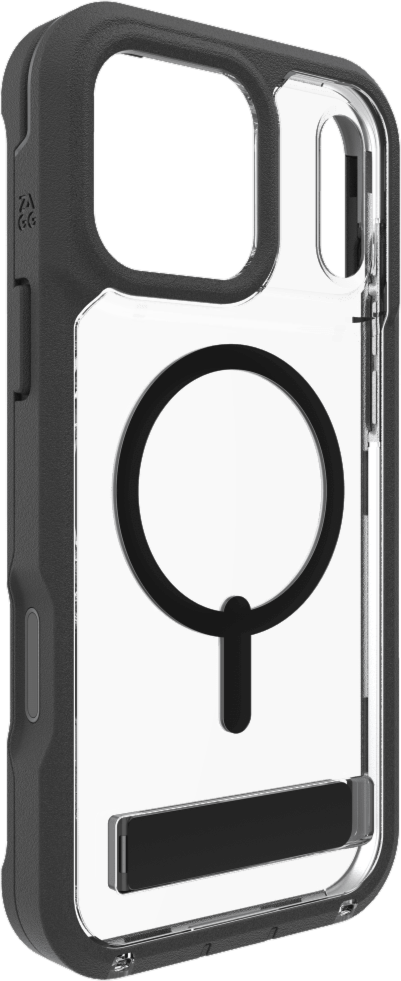 ZAGG - Rainier Snap Case with Kickstand for Apple iPhone 17 Pro Max - Black