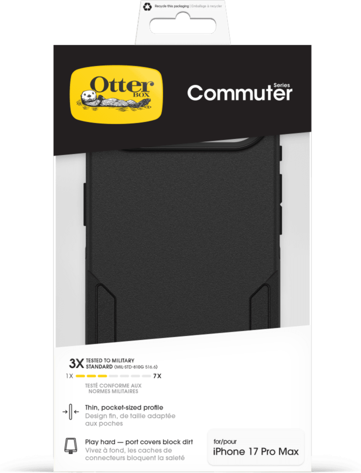 The OtterBox Commuter Series with MagSafe is a rugged, pocket-friendly case offering 3X military standard drop protection and features built-in magnets for MagSafe accessories.