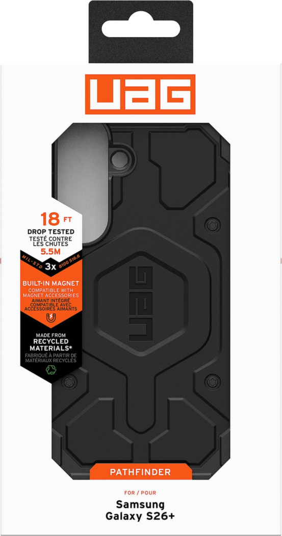 <p>Designed with action and adventure in mind, the UAG Pathfinder case provides serious protection with a modern classic look and a built-in magnetic module.</p>